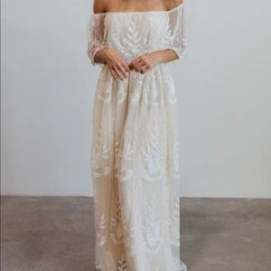 Ivory Lace Maxi Dress